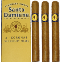 3 Santa Damiana Classic Toro. Handgerollte Importcigarre aus der Dominikanischen Republik.