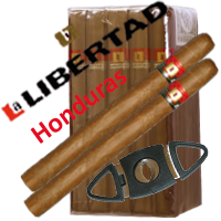 20 La Libertad Corona aus Honduras in einfacher Verpackung mit Cutter