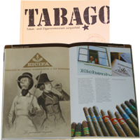 Tabago-Buch mit einer feinen Eicifa-Cigarren