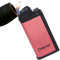 Pfeifenfeuerzeug IMCO Chacom, rot mit Stopfer