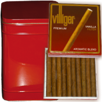 140 Villiger Vanilla Premium Cigarillos avec filtre en boîte rouge