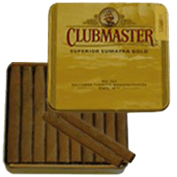 5x20 cigarillos Clubmaster Superior Sumatra Gold N° 161 dans des étuis métalliques